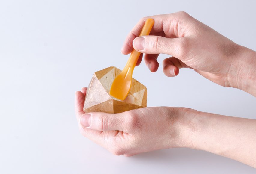 Emma Sicher creates eco-friendly food packaging from bacteria and yeast