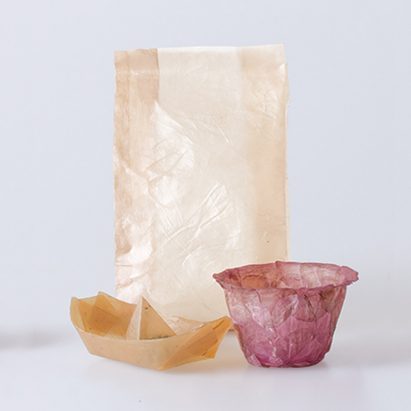 Emma Sicher creates eco-friendly food packaging from bacteria and yeast