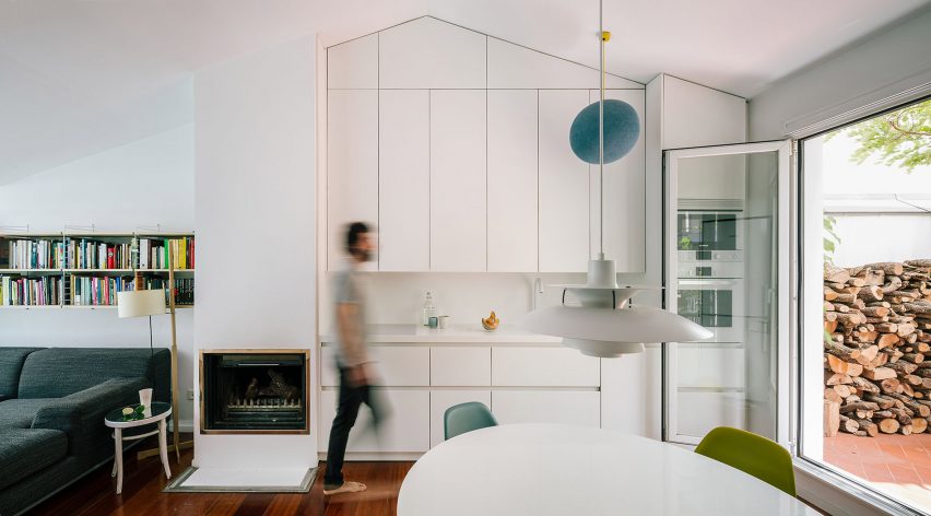 Interior shot of G House in Madrid by Gon Architects