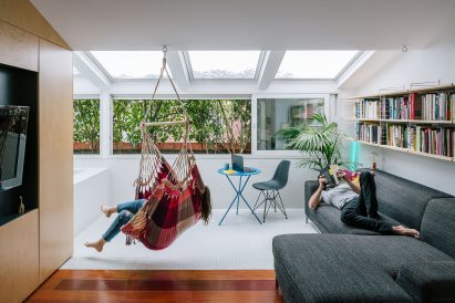 Interior shot of G House in Madrid by Gon Architects