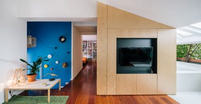 Interior shot of G House in Madrid by Gon Architects