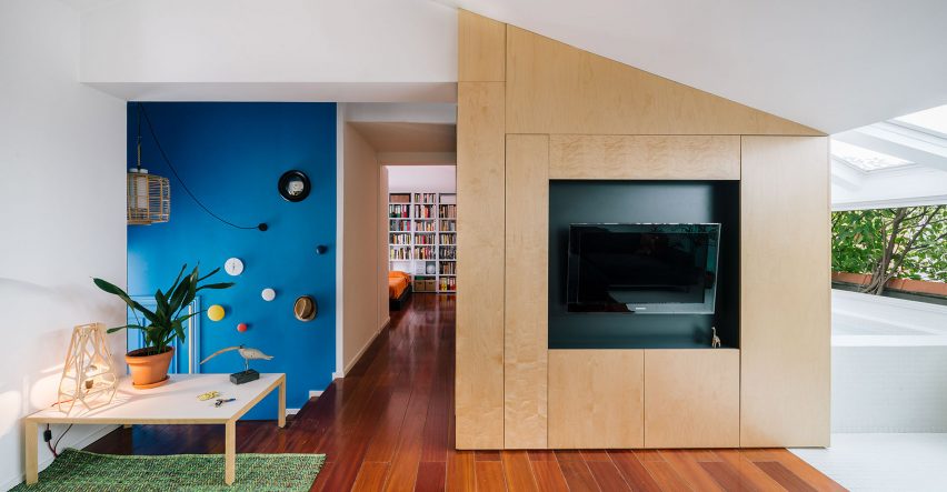 Interior shot of G House in Madrid by Gon Architects