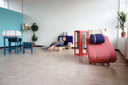 Geoffrey Pascal's Grafeiphobia office furniture collection imitates being in bed