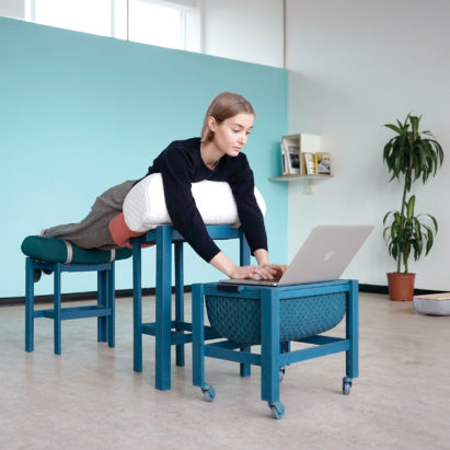 Geoffrey Pascal's Grafeiphobia office furniture collection imitates being in bed