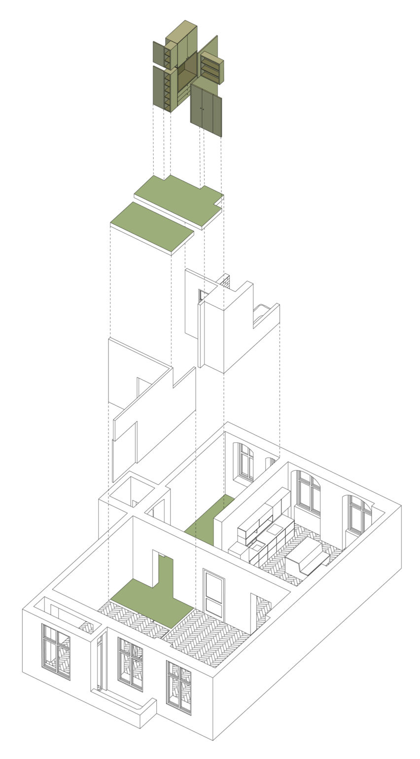 The Green Miracle apartment by Club Marginal Architekten