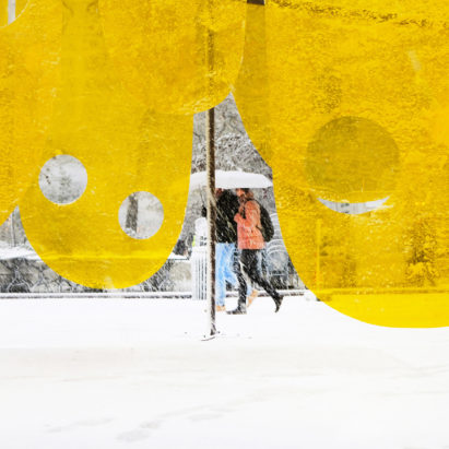 Studio Cadena’s Happy installation brightens Flatiron plaza in New York