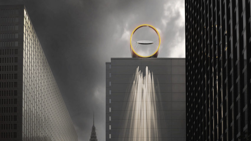 Haberdashery's large-scale lighting concept brings sunlight into shaded streets