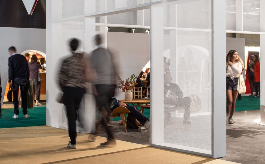 Studio Verter creates a “space within a space” for 50th anniversary of Biennale Interieur