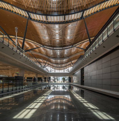 The Passenger Clearance Building by Rogers Stirk Harbour + Partners and Aedas in Hong Kong