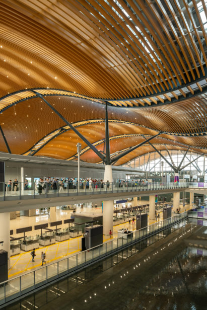 The Passenger Clearance Building by Rogers Stirk Harbour + Partners and Aedas in Hong Kong