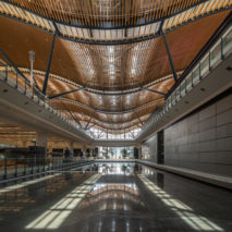 The Passenger Clearance Building by Rogers Stirk Harbour + Partners and Aedas in Hong Kong