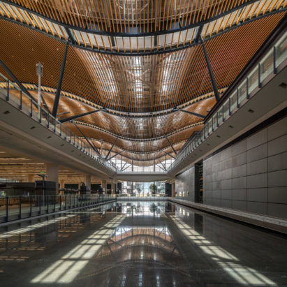 The Passenger Clearance Building by Rogers Stirk Harbour + Partners and Aedas in Hong Kong