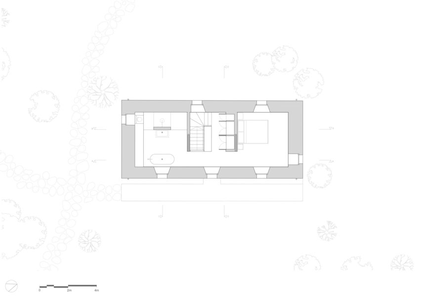 First floor plan of Kyle House renovation by GRAS in the Scottish Highlands