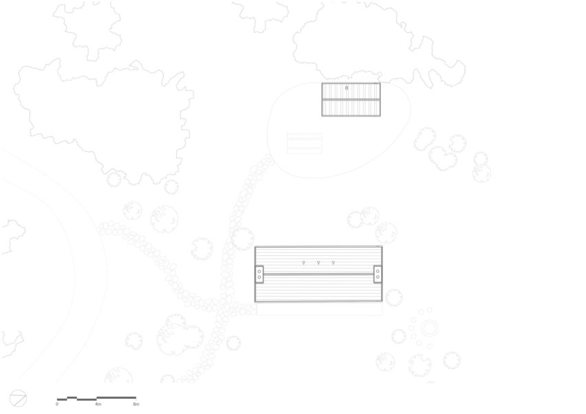 Site plan of Kyle House renovation by GRAS in the Scottish Highlands