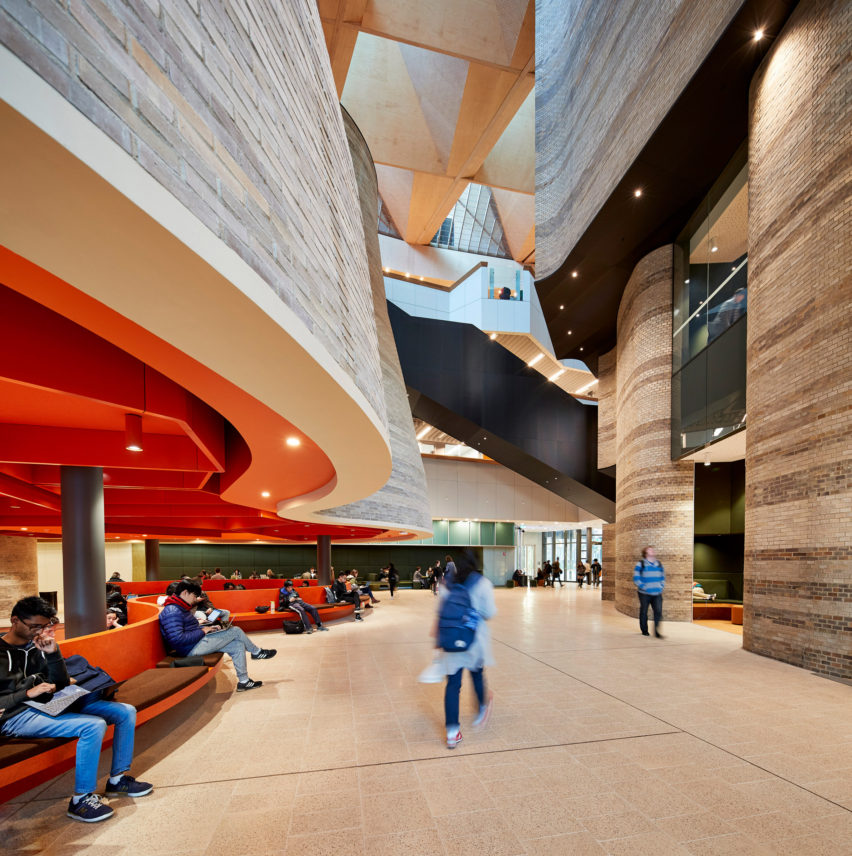 John Wardle Architects designs interior for the Learning & Teaching Building (LTB) at Monash University's Clayton Campus in Melbourne