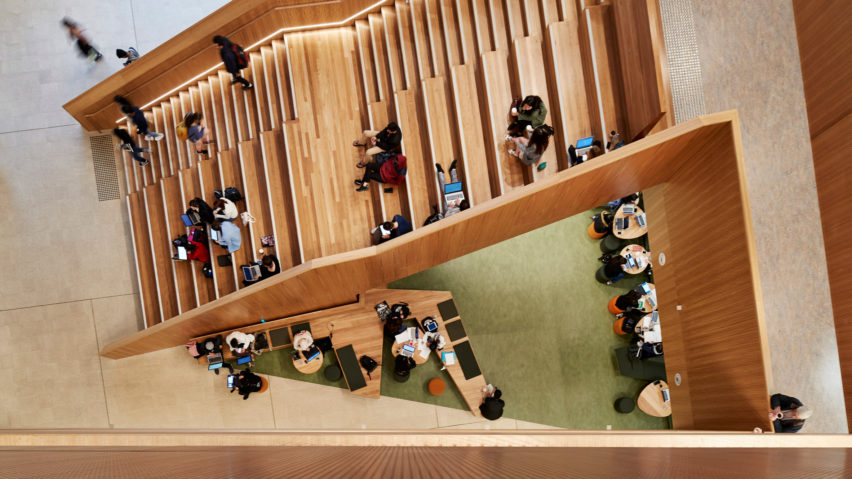 John Wardle Architects designs interior for the Learning & Teaching Building (LTB) at Monash University's Clayton Campus in Melbourne