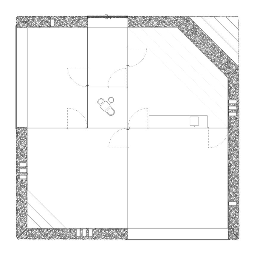 Floor plan of regional centre Levensstrijdweg in The Netherlands by Rink Tilanus