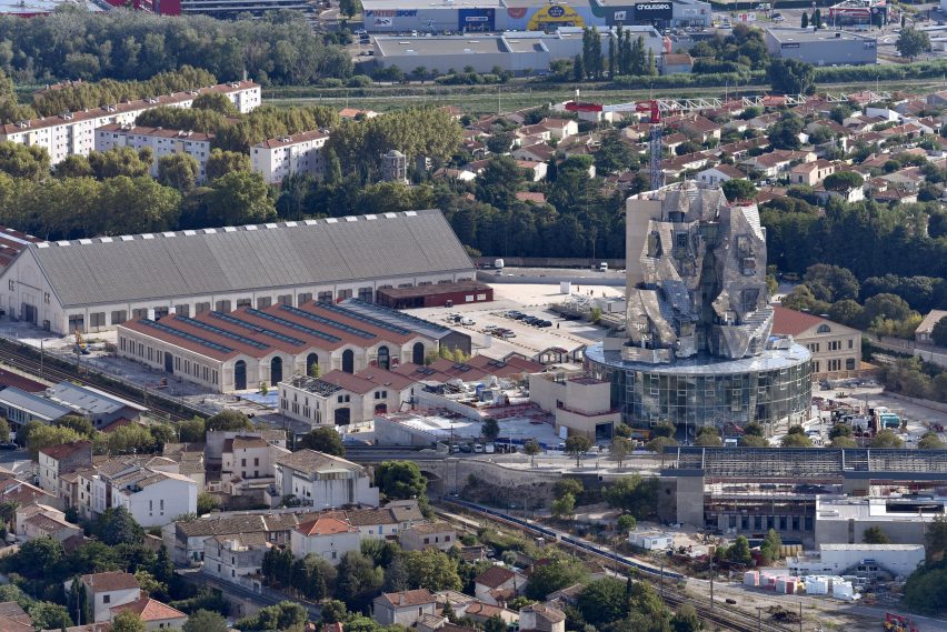 Luma Arles tower by Frank Gehry