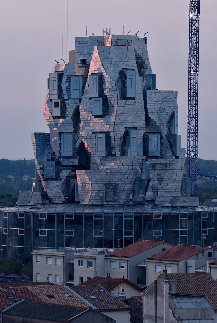 Luma Arles tower by Frank Gehry