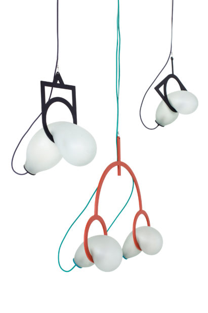 Moonjelly lights by Dokter and Misses appear to melt like Dali-esque balloons