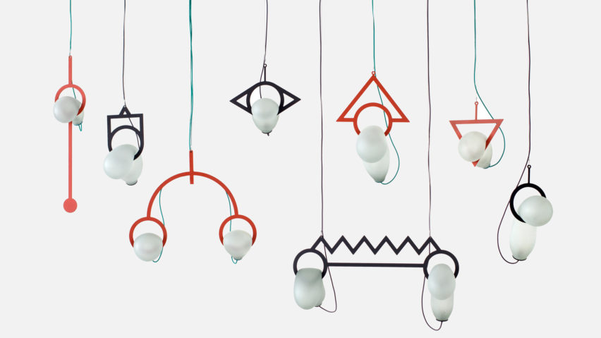 Moonjelly lights by Dokter and Misses appear to melt like Dali-esque balloons