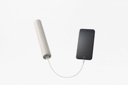 Nendo designs emergency portable battery that can be charged by hand