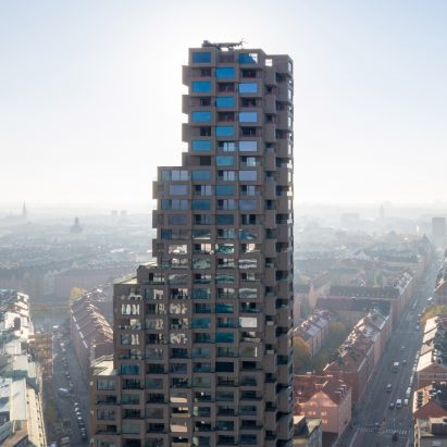 OMA’s prefabricated concrete tower has “echoes of brutalist architecture”