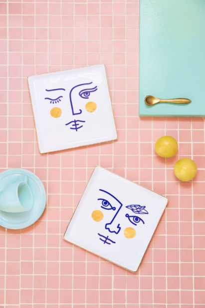 Octaevo bases ceramic tray series on ancient gods and amulets