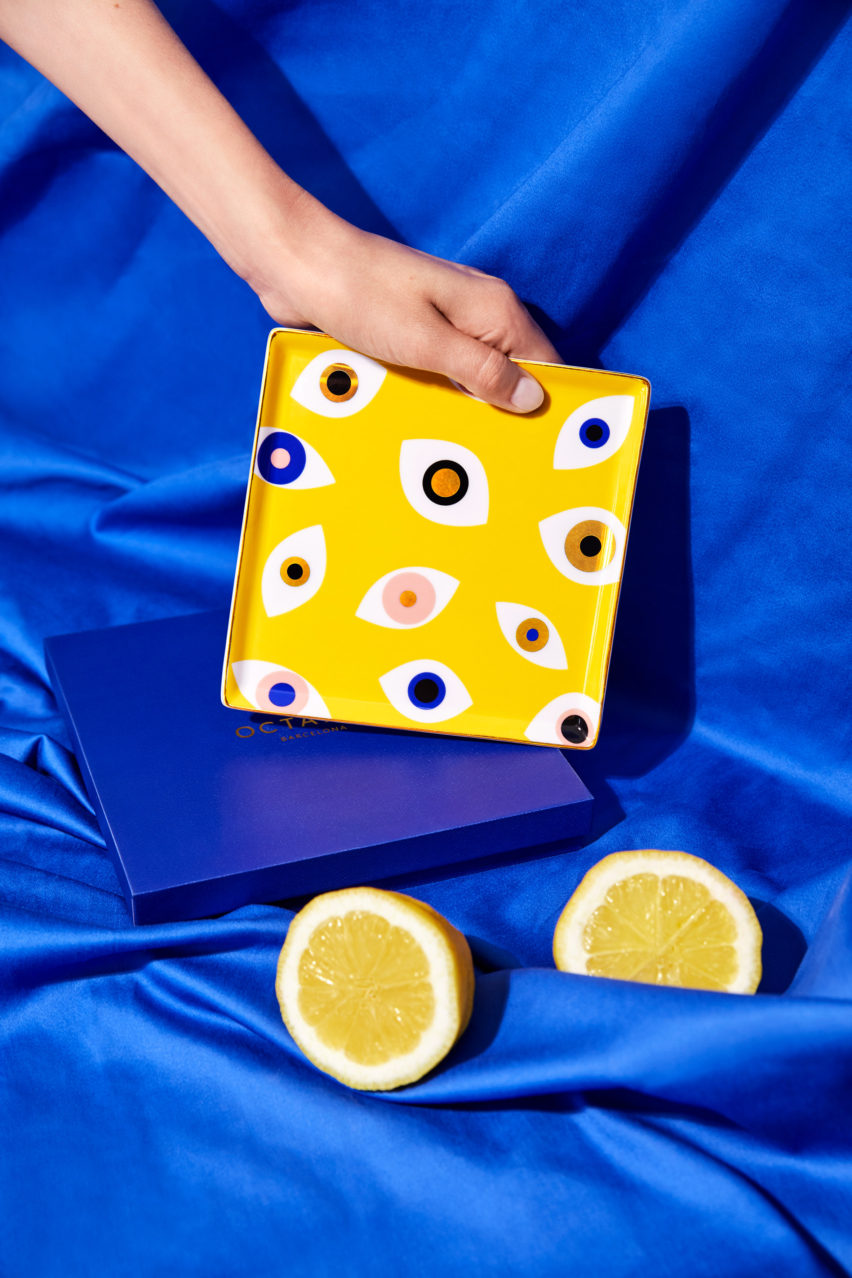 Octaevo bases ceramic tray series on ancient gods and amulets