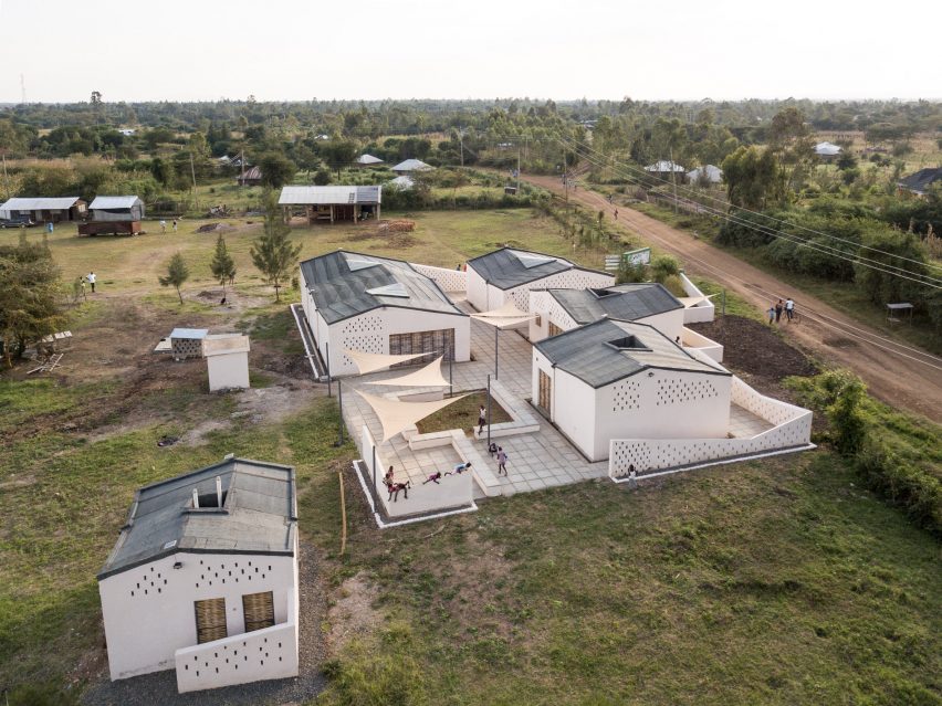 Aerial view of the Okana Centre for Change in Kenya, by Laura Katharina Straehle and Ellen Rouwendal