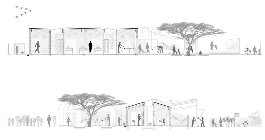 Section of the Okana Centre for Change in Kenya, by Laura Katharina Straehle and Ellen Rouwendal