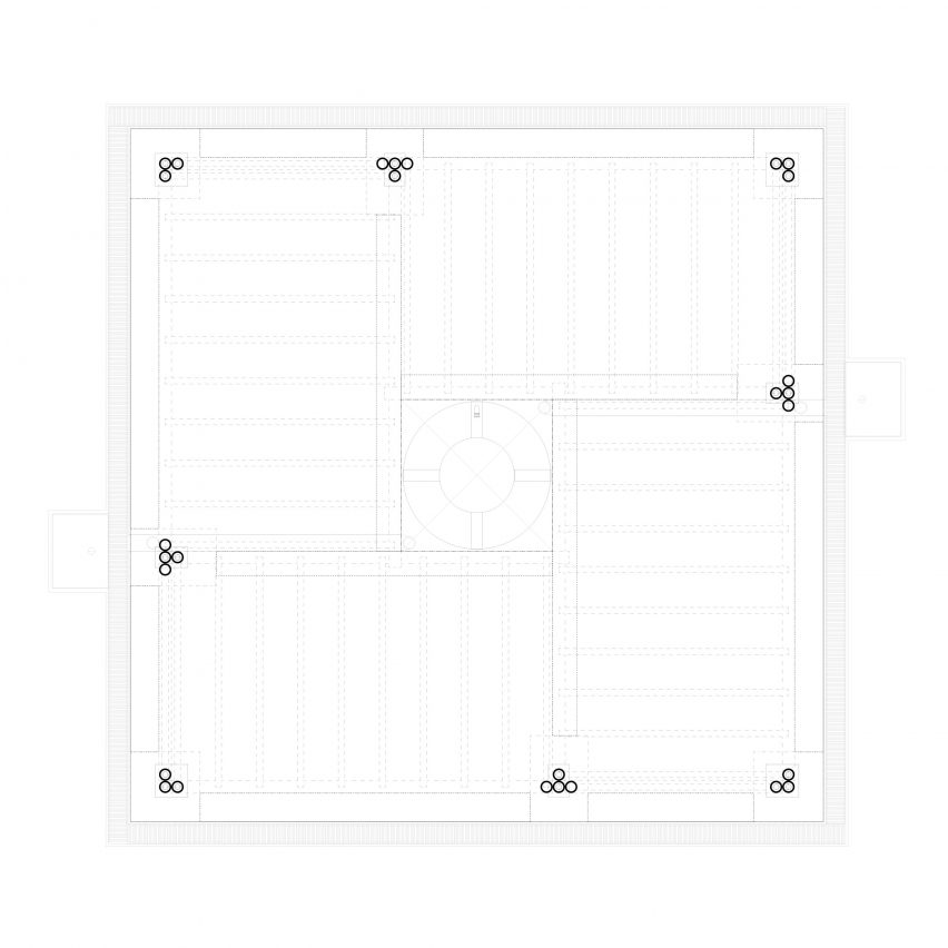 Prototype floor plan of the Okana Centre for Change in Kenya, by Laura Katharina Straehle and Ellen Rouwendal