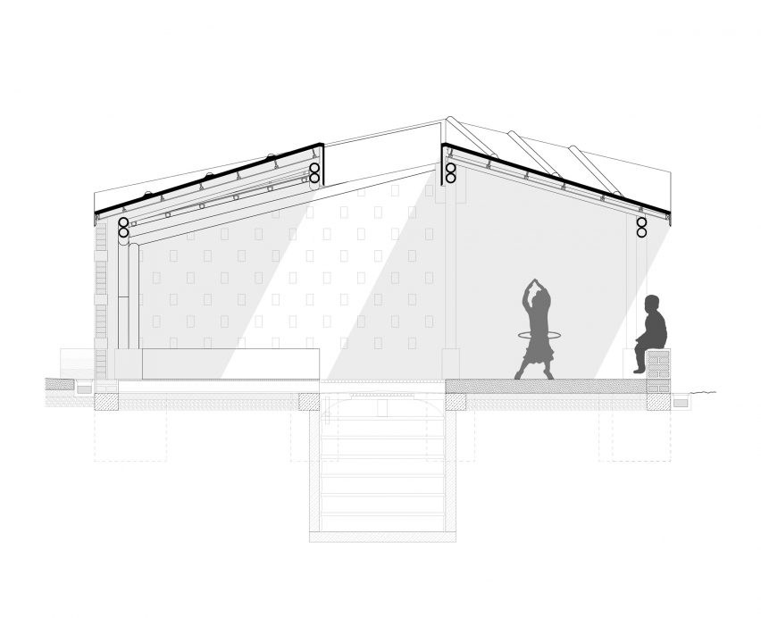 Section of the Okana Centre for Change in Kenya, by Laura Katharina Straehle and Ellen Rouwendal