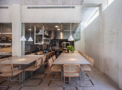Interiors of Tel Aviv's Opa restaurant, designed by Craft & Bloom and Vered Kadouri
