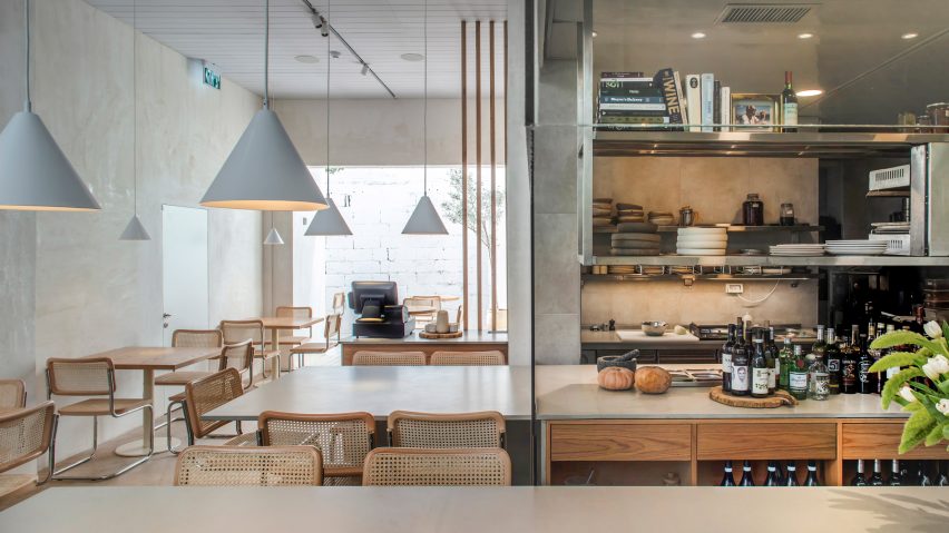 Interiors of Tel Aviv's Opa restaurant, designed by Craft & Bloom and Vered Kadouri