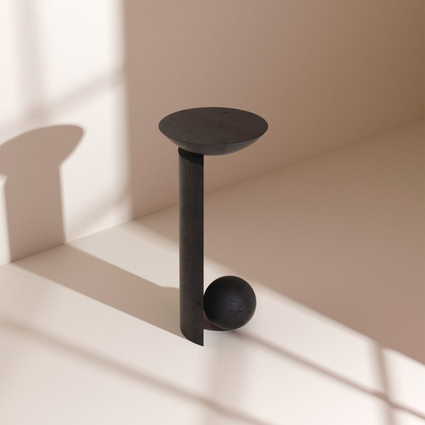 Pedro Venzon's Tríptico Infame, a trio of sculptural wooden stools