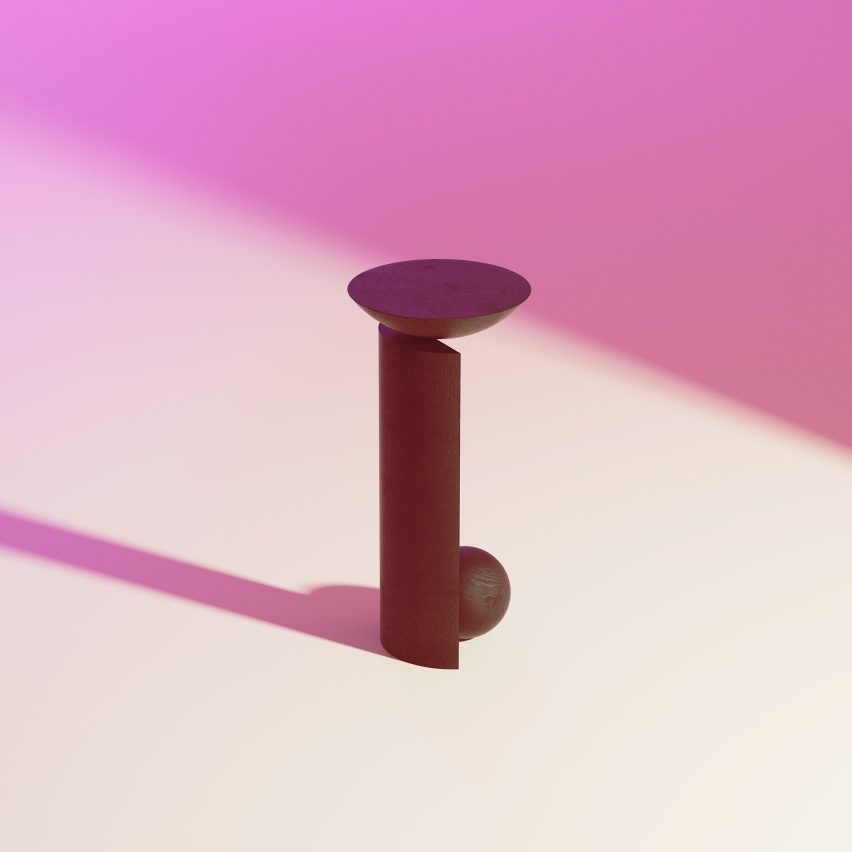 Pedro Venzon's Tríptico Infame, a trio of sculptural wooden stools