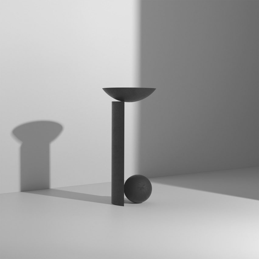 Pedro Venzon's Tríptico Infame, a trio of sculptural wooden stools