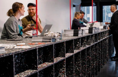 Plasticiet produces terrazzo-like material from recycled plastic