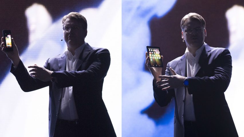 This week a folding smartphone and bricks made from urine were unveiled