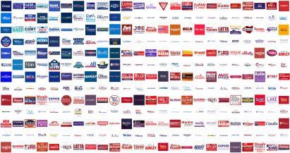 US midterm elections logos
