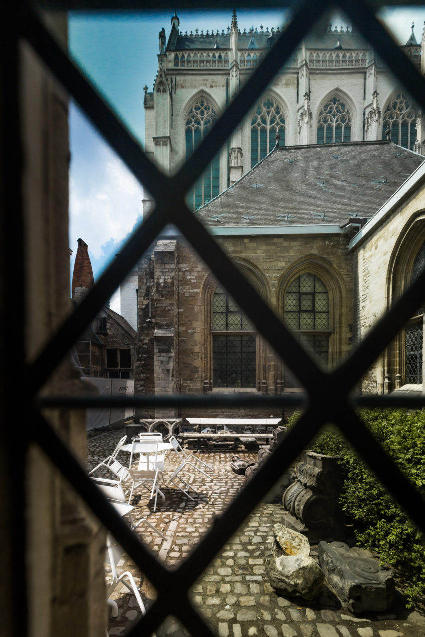 De Plek cafe in Antwerp Cathedral by Van Staeyen