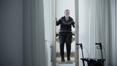 VertiWalk is a manually operated lift that allows people with physical disabilities to move between floors
