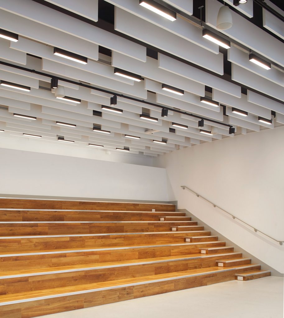 Theatre inside of Wellington College Performing Arts Centre by Studio Seilern Architects