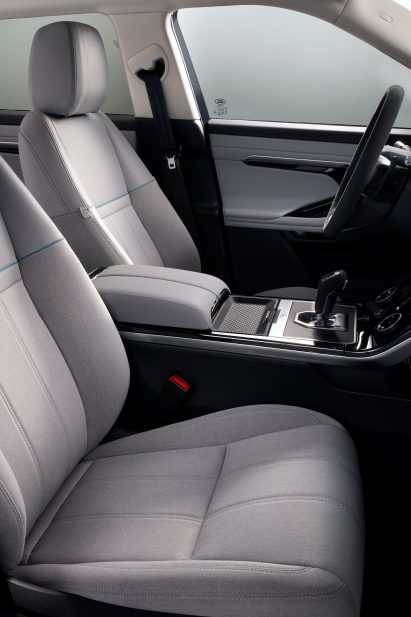 New Range Rover Evoque featuring Eucalyptus Melange upholstery