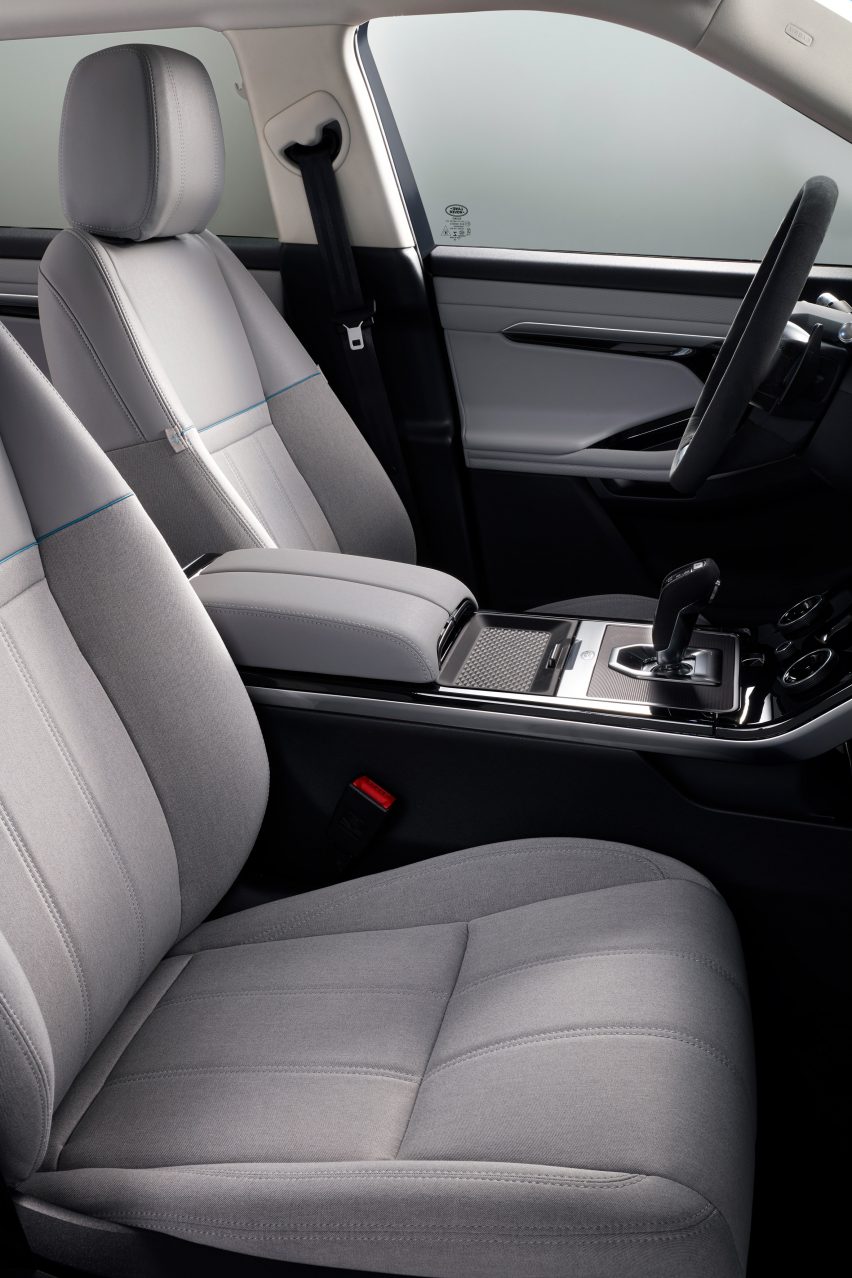 New Range Rover Evoque featuring Eucalyptus Melange upholstery