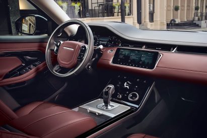 New Range Rover Evoque featuring leather upholstery