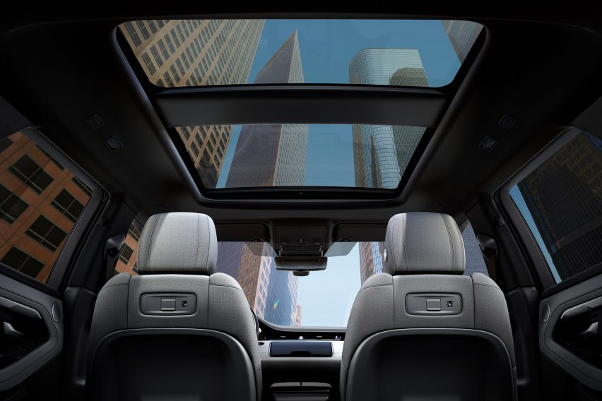 New Range Rover Evoque featuring Kvadrat wool-blend upholstery