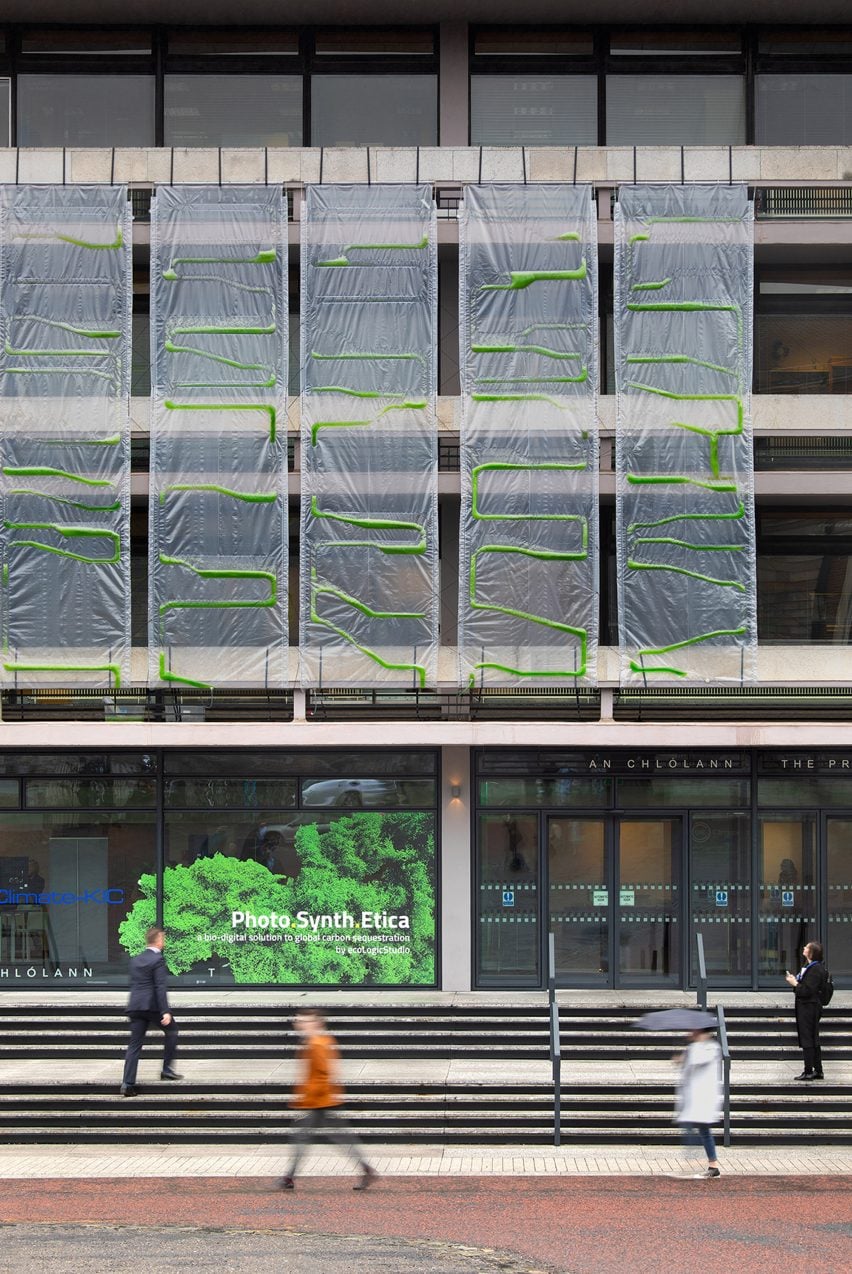 Algae curtain by ecoLogicStudio