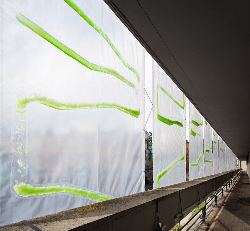 Algae curtain by ecoLogicStudio